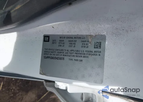 2013 Buick Verano z USA, uszkodzony, nr VIN 1G4PP5SKXD4230676